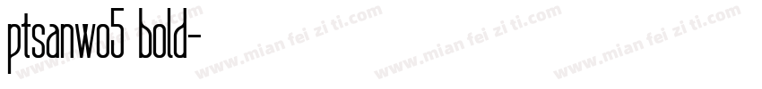 ptsanwo5 bold字体转换